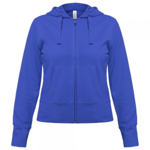 Толстовка женская Hooded Full Zip ярко-синяя