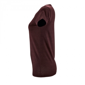 Футболка женская Regent Fit Women, бордовый меланж