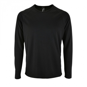 Футболка с длинным рукавом Sporty LSL Men черная, размер XL