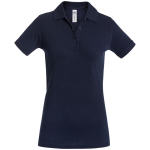 Рубашка поло женская Safran Timeless темно-синяя, размер XL