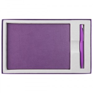 Коробка Adviser под ежедневник, ручку, фиолетовая