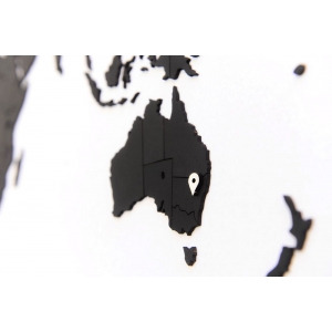Деревянная карта мира World Map True Puzzle Small, черная