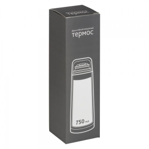 Термос Plain 750, серебристый