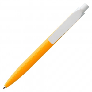 Ручка шариковая Prodir QS01 PMP-P, оранжевая с белым, уценка