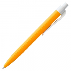 Ручка шариковая Prodir QS01 PMP-P, оранжевая с белым, уценка