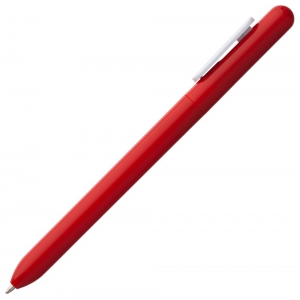 Ручка шариковая Swiper, красная с белым