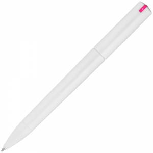 Ручка шариковая Split White Neon, белая с розовым