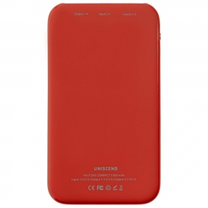 Внешний аккумулятор Uniscend Half Day Compact 5000 мAч, красный