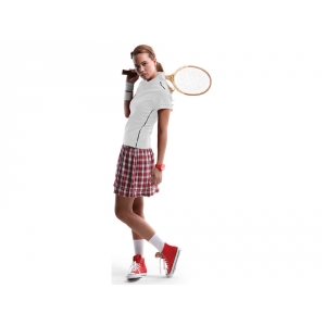 Рубашка поло Backhand женская, белый/темно-синий
