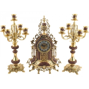 Композиция: интерьерные часы с подсвечниками Герцог Альба