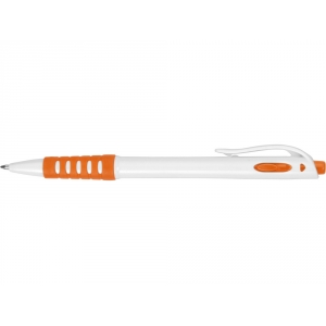Ручка шариковая Фиджи, белый/оранжевый
