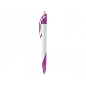 Ручка шариковая Тироль, белый/фиолетовый
