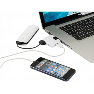 USB Hub Gaia на 4 порта, белый