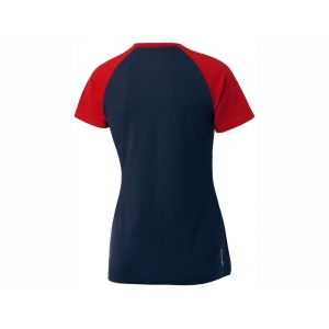 Футболка Backspin Tee женская, темно-синий/красный