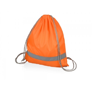 Рюкзак Россел, оранжевый с серыми шнурками