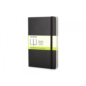 Записная книжка Moleskine Classic (нелинованный) в твердой обложке, Pocket (9x14см), черный