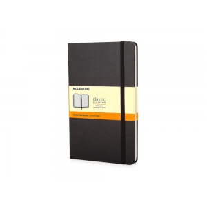 Записная книжка Moleskine Classic (в линейку) в твердой обложке, Pocket (9x14см), черный