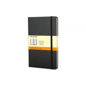 Записная книжка Moleskine Classic (в линейку) в твердой обложке, Large (13х21см), черный