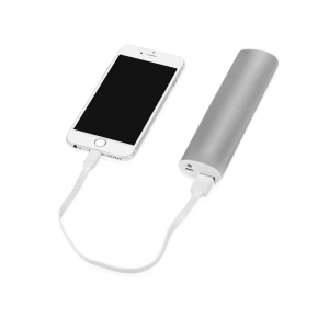 Портативное зарядное устройство Спайк, 8000 mAh, серебристый