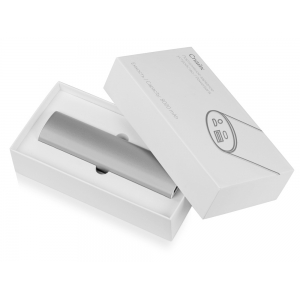 Портативное зарядное устройство Спайк, 8000 mAh, серебристый