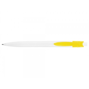 Ручка шариковая Какаду, белый/желтый
