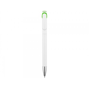 Ручка шариковая Локи, белый/зеленое яблоко