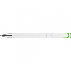 Ручка шариковая Локи, белый/зеленое яблоко