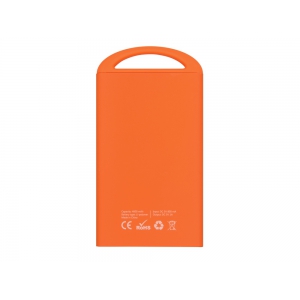 Портативное зарядное устройство Shine с зеркальной гравировкой, 4000 mAh, оранжевый