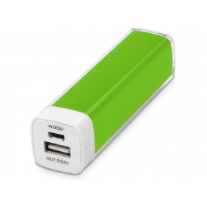 Портативное зарядное устройство Ангра, 2200 mAh, зеленое яблоко