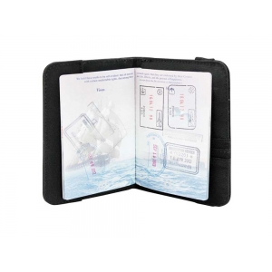 Обложка для паспорта с защитой от сканирования RFID, черный