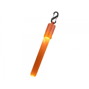 Фонарь Fluo с клипом, оранжевый