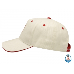 Бейсболка 2018 FIFA World Cup Russia™, бежевый/красный