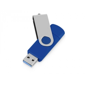 USB3.0/USB Type-C флешка на 16 Гб Квебек C, синий