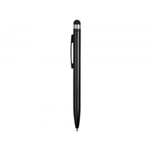 Ручка-стилус металлическая шариковая Poke, черный