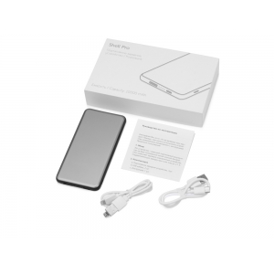 Портативное зарядное устройство Shell Pro, 10000 mAh, серебристый