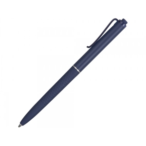 Ручка пластиковая soft-touch шариковая Plane, темно-синий