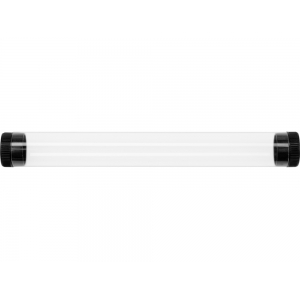 Футляр-туба пластиковый для ручки Tube 2.0, прозрачный/черный