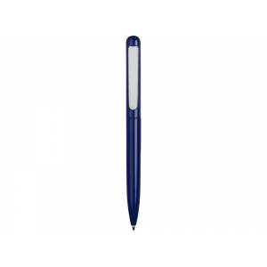 Ручка металлическая шариковая Skate, темно-синий/серебристый