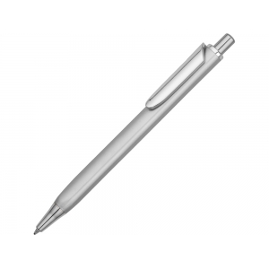 Ручка металлическая шариковая трехгранная Riddle, серебристый