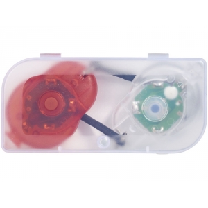 Велосипедный фонарь Zeta в футляре, 2 шт, прозрачный