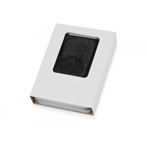 Подарочная коробка для флеш-карт Сиам в шубере, серебристый
