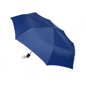 Зонт складной Columbus, механический, 3 сложения, с чехлом, кл. синий