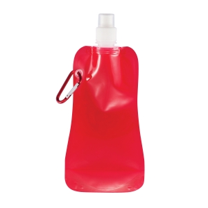 Складная бутылка для воды, 400 мл, красный