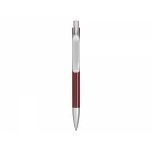 Ручка металлическая шариковая Large, бордовый/серебристый