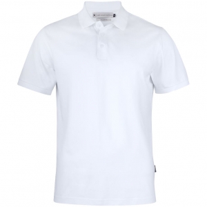 Рубашка поло мужская Sunset белая, размер XL