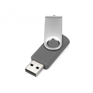 Флеш-карта USB 2.0 8 Gb Квебек, темно-серый