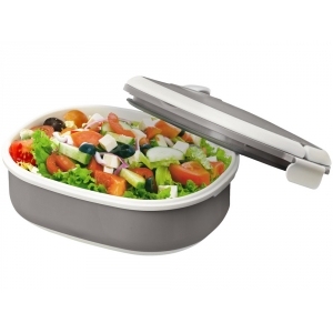 Ланч-бокс Spiga 750 мл для микроволновой печи, серый/белый