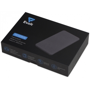 Портативное зарядное устройство Reserve с USB Type-C, 5000 mAh, белый