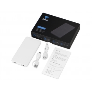 Портативное зарядное устройство Reserve с USB Type-C, 5000 mAh, белый
