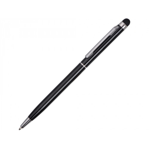 Ручка-стилус металлическая шариковая Jucy черный